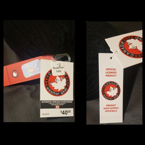 CANADA WEATHER GEAR BLACK WINTER HAT - Picture 5 of 7